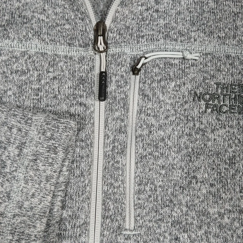North Face Gordon Lyons Sweater Jacket Mens M Gray Fleece Hiking